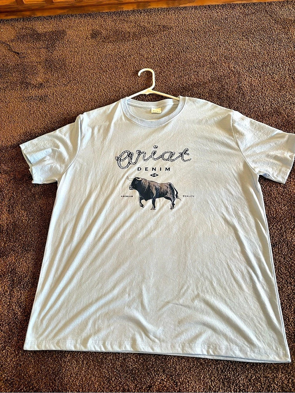 Graphic Tee in light blue Like New